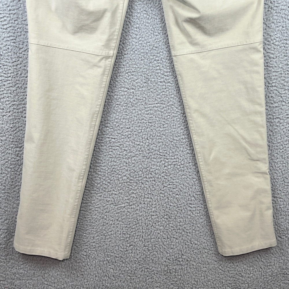 Lululemon Lab Mens ABC Slim Fit Pants Khaki Tan Size 31 Canvas Style LM5ABOS - Picture 6 of 11